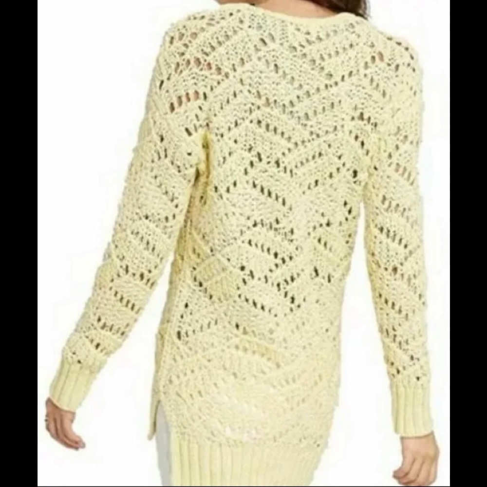 Universal Thread Open Stitch Yellow Tunic Sweater,
Size Large - Picture 3 of 6